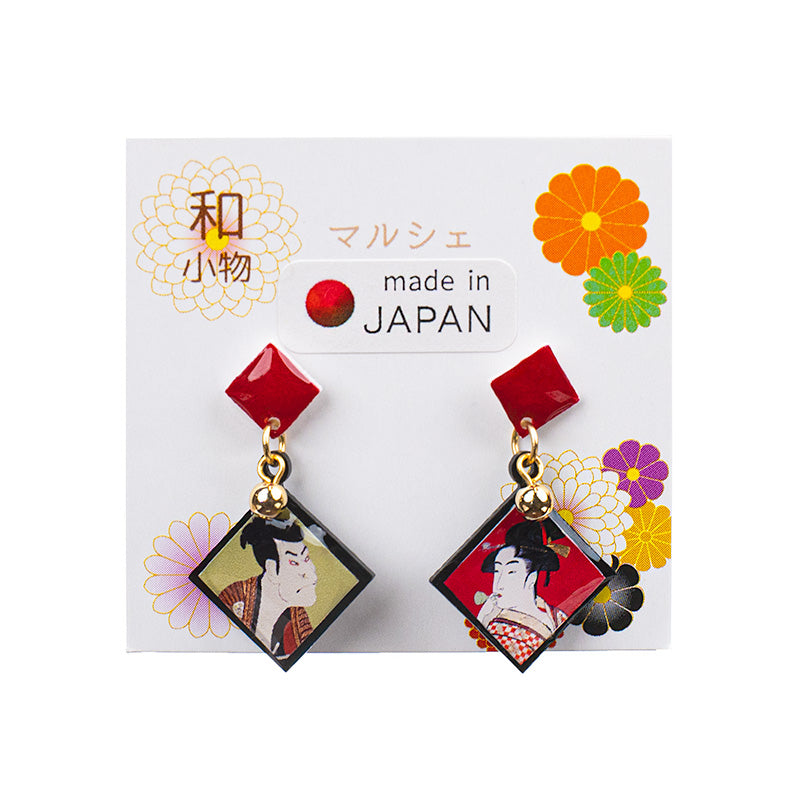 Japanske Øreringe - Ukiyo-e Par