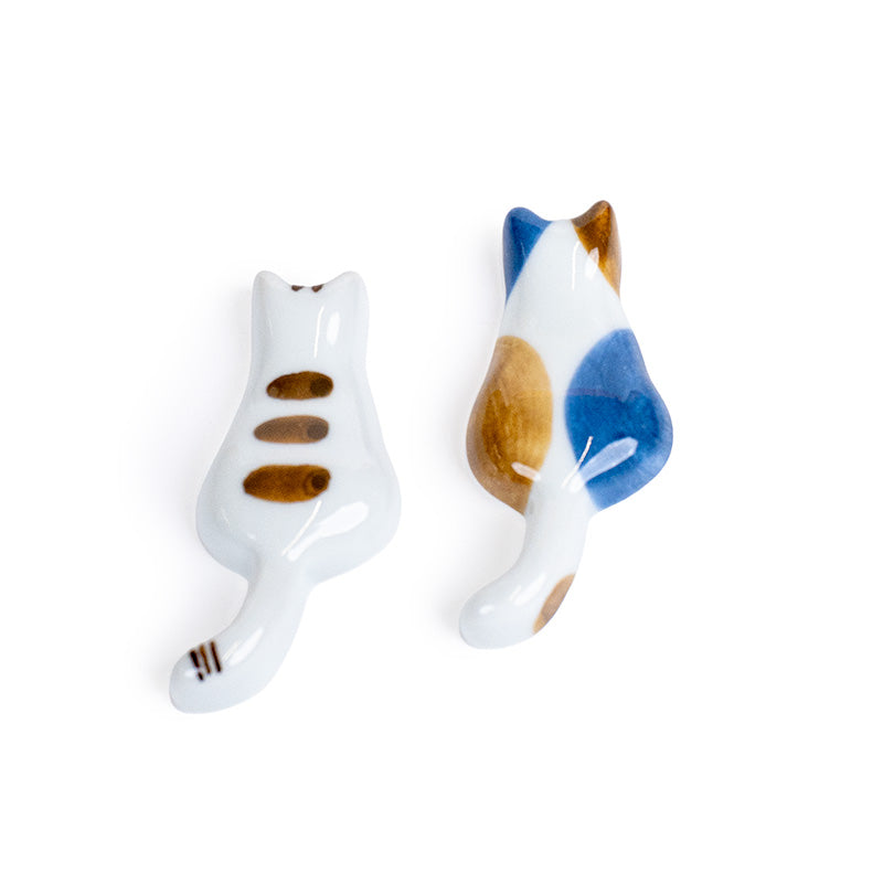 Japanske Spisepinde & Holder Æske - Kat