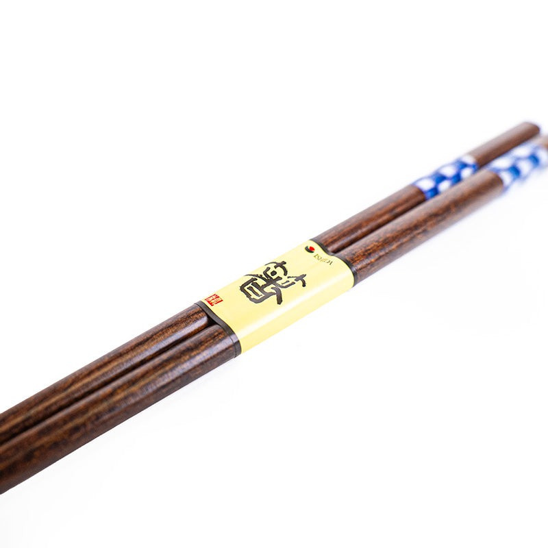 Japanske Spisepinde - Ichimatsu Indigo