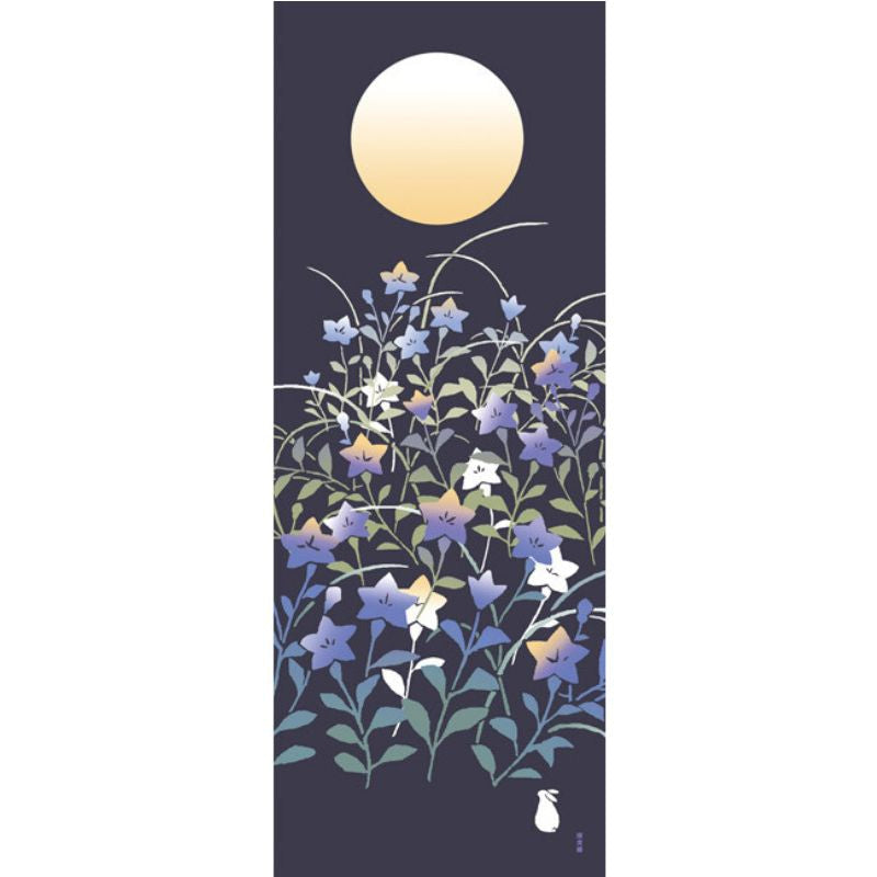 Japanske Tenugui Kikyo blomster