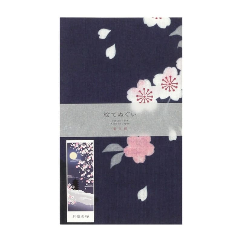 Japanske Tenugui Yozakura