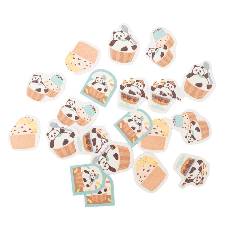 Japanske Washi-Klistermærker - Panda