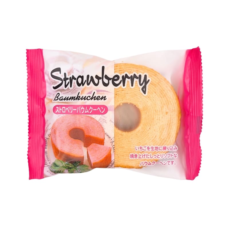 Jordbær Baumkuchen Japansk kage