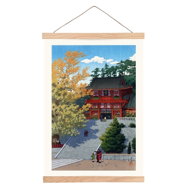 Kamakura Sanctuary Japansk plakat A3