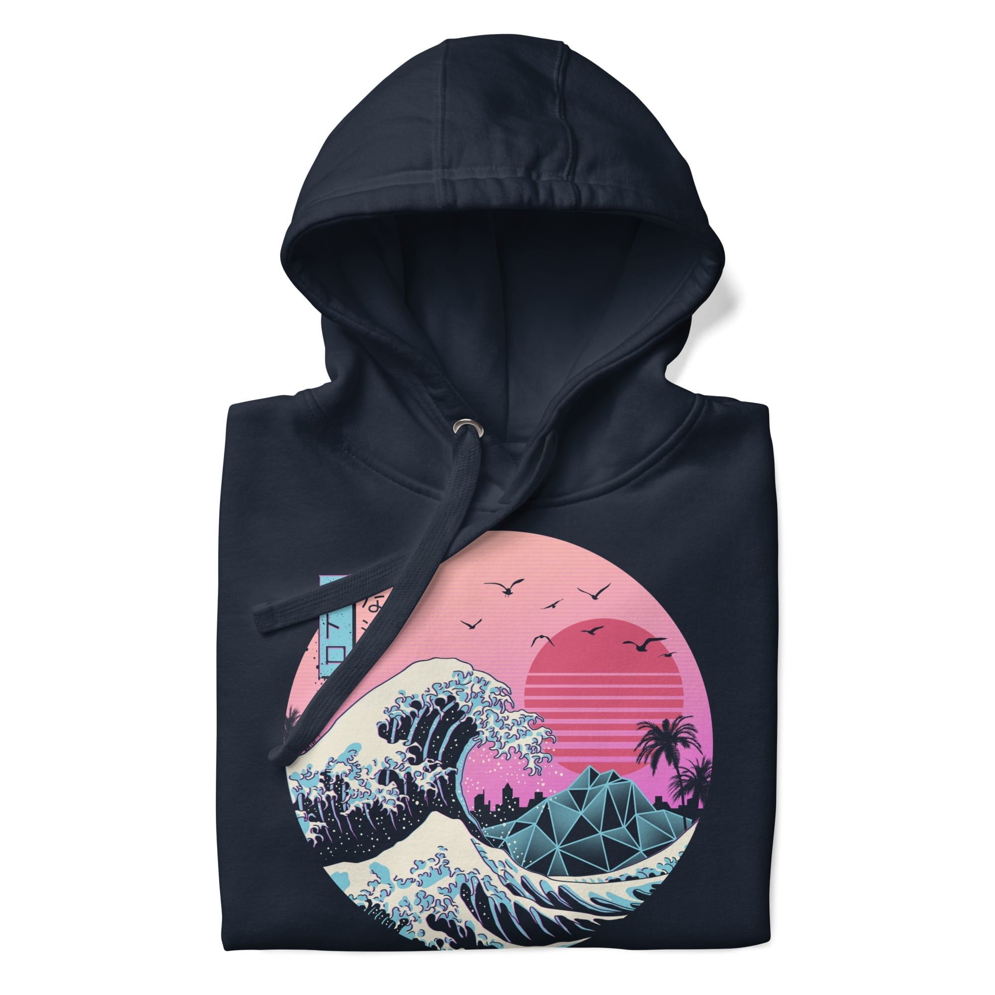 Kanagawa Retro japansk sweatshirt