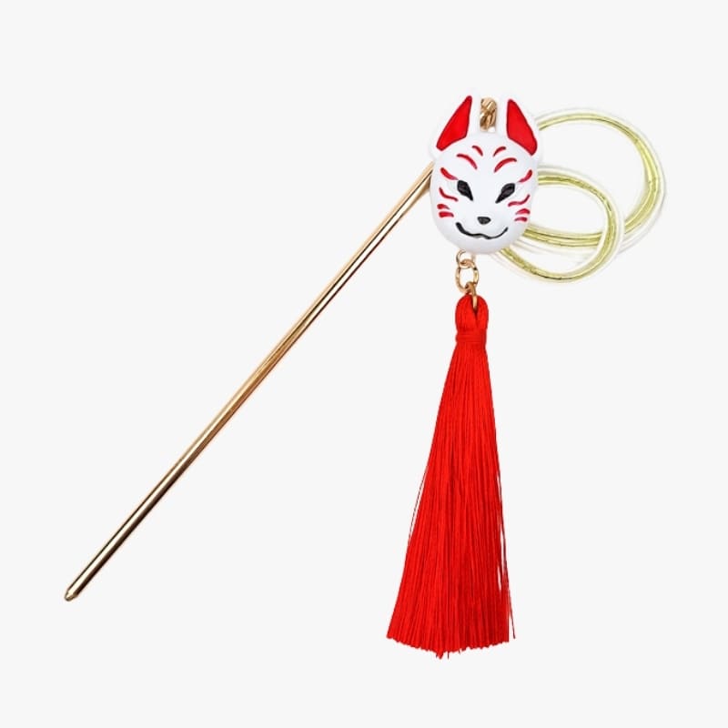 Kanzashi japansk kitsune-maske