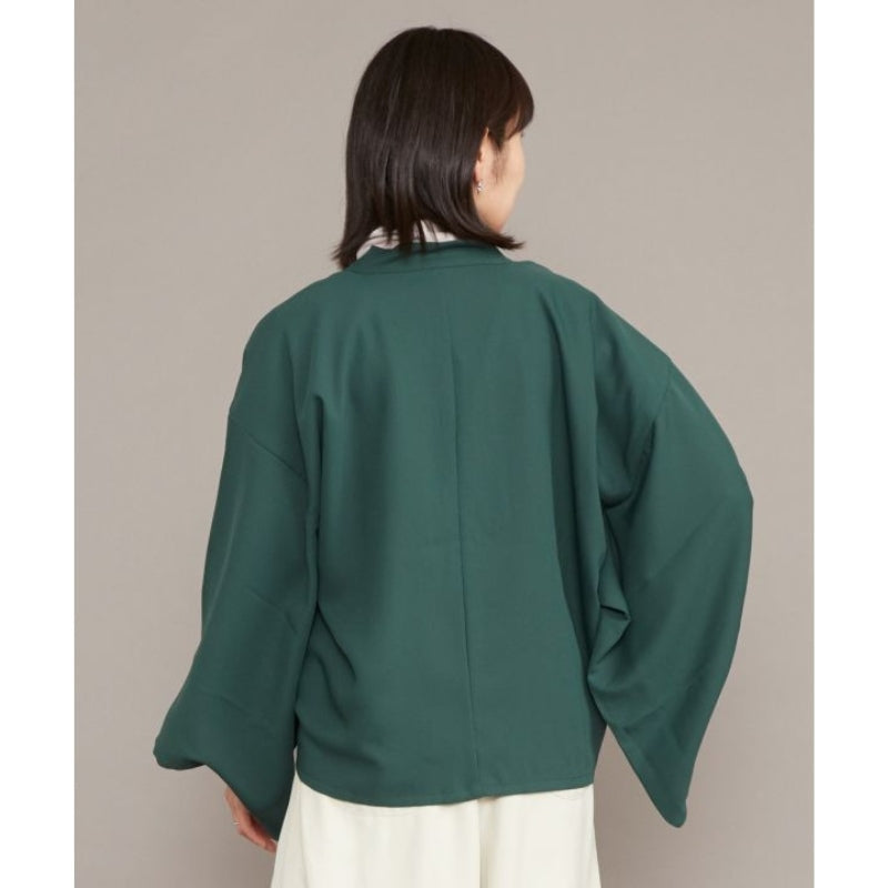 Kimono-jakke til kvinder, grøn