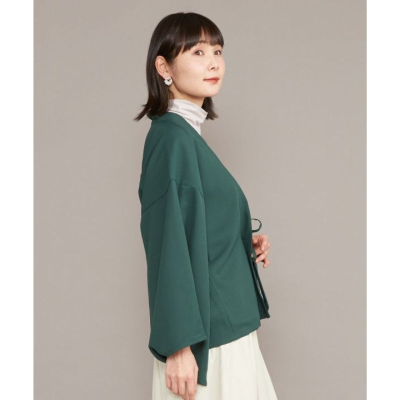 Kimono-jakke til kvinder, grøn