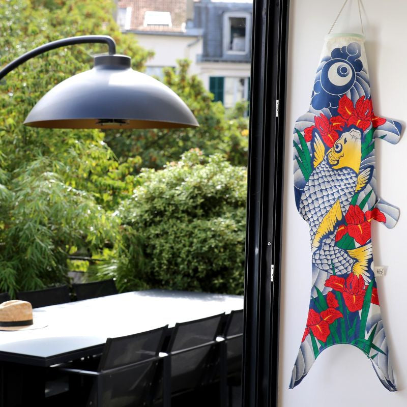 Koinobori fiske-tatovering - 100 cm