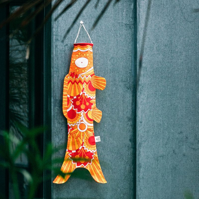 Koinobori Orange Retro - 70 cm