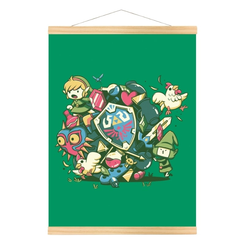 Legendarisk episk japansk plakat A3