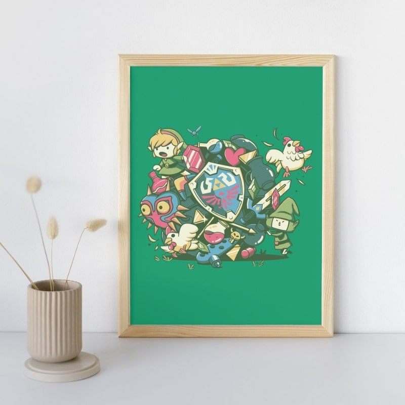 Legendarisk episk japansk plakat A3