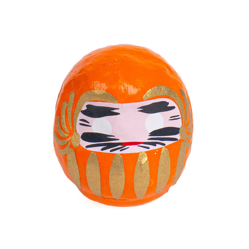 Lille Japansk Daruma 4 cm - Flere Farver Orange