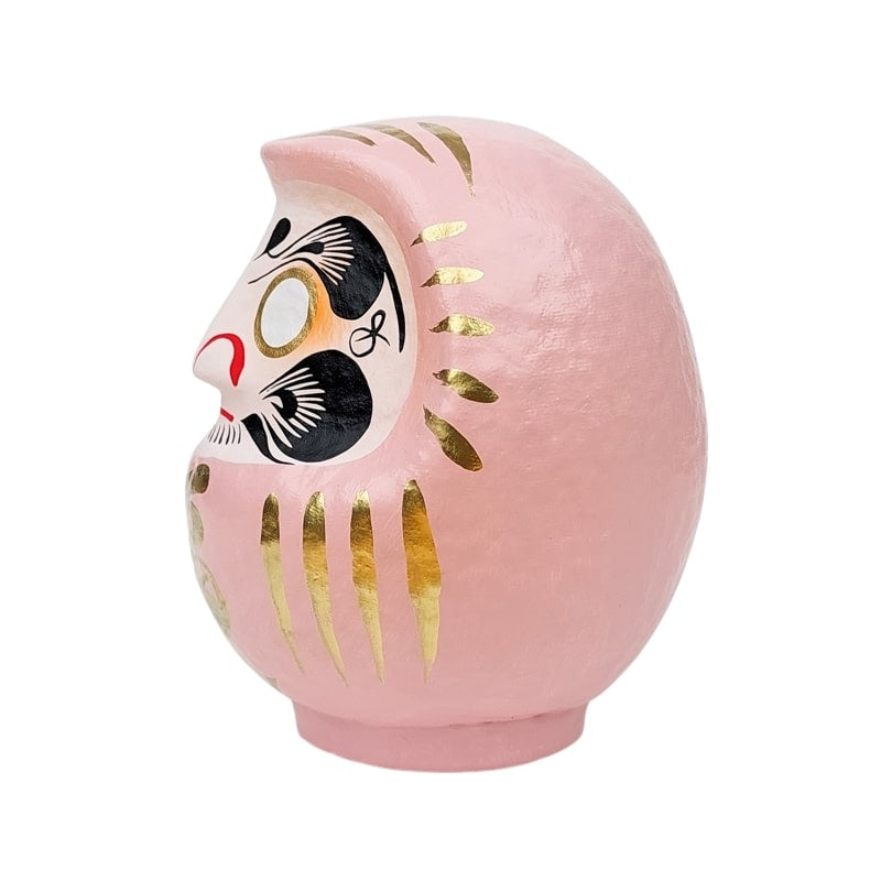 Lyserød japansk daruma - 9 til 15 cm