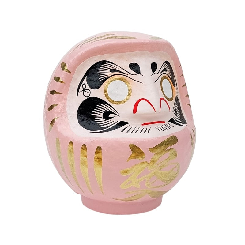 Lyserød japansk daruma - 9 til 15 cm