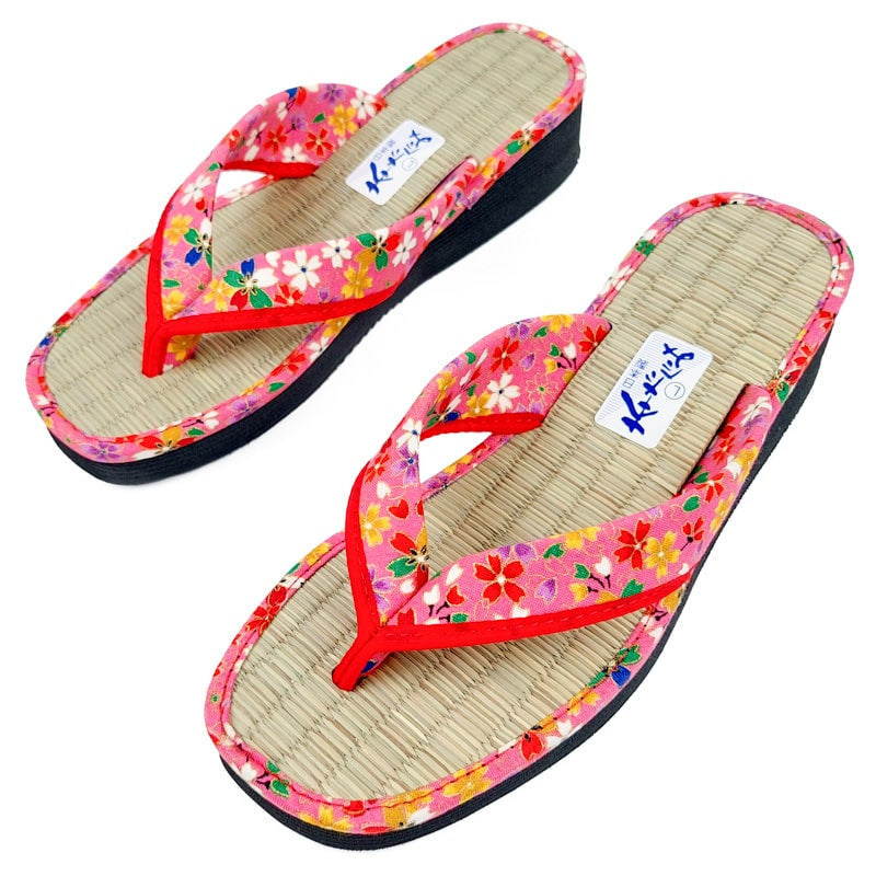 Lyserød Sakura japansk zori EU 35-37