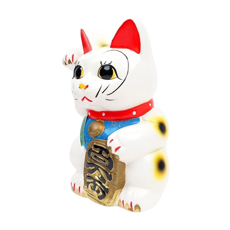 Maneki Neko Hvid Seto - 21 cm