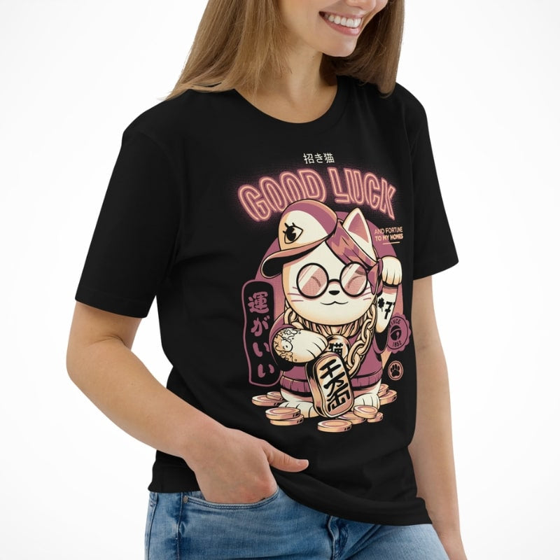 Maneki Neko japansk T-shirt