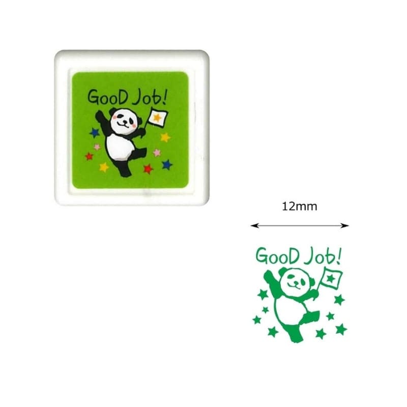 Mini japansk panda-stempel Good Job