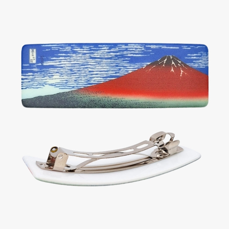 Mount Fuji japansk hårspænde rød