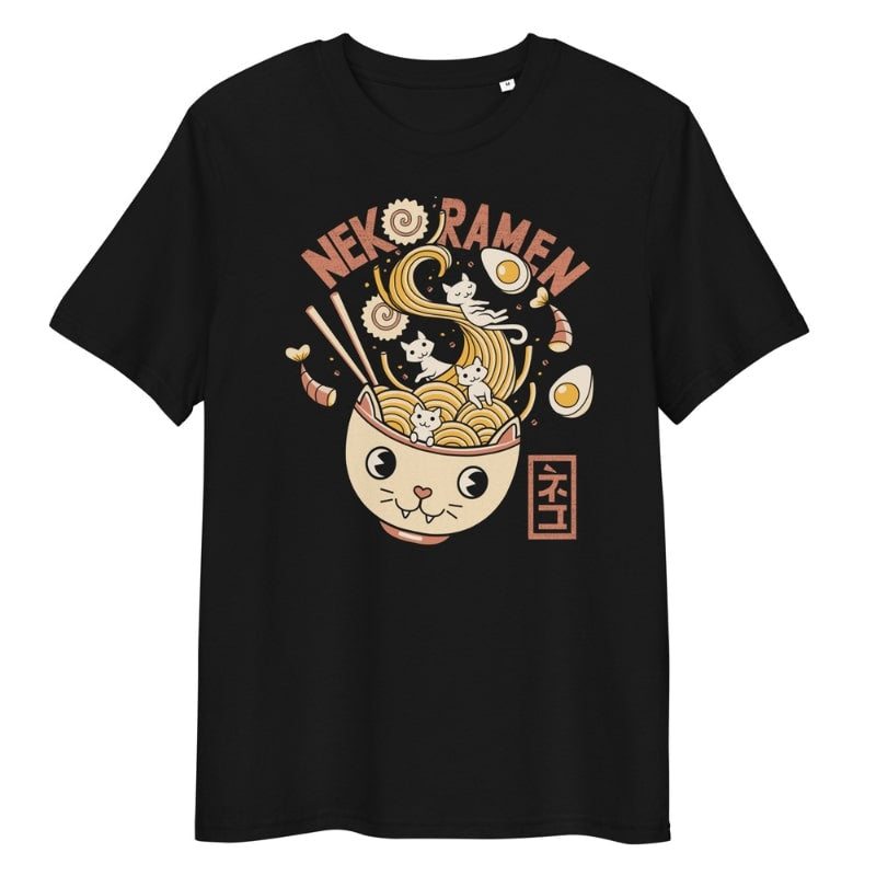 Neko Ramen japansk T-shirt S