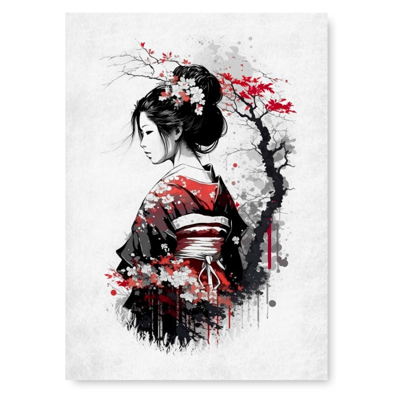 Nostalgia of a Geisha Japansk plakat A3