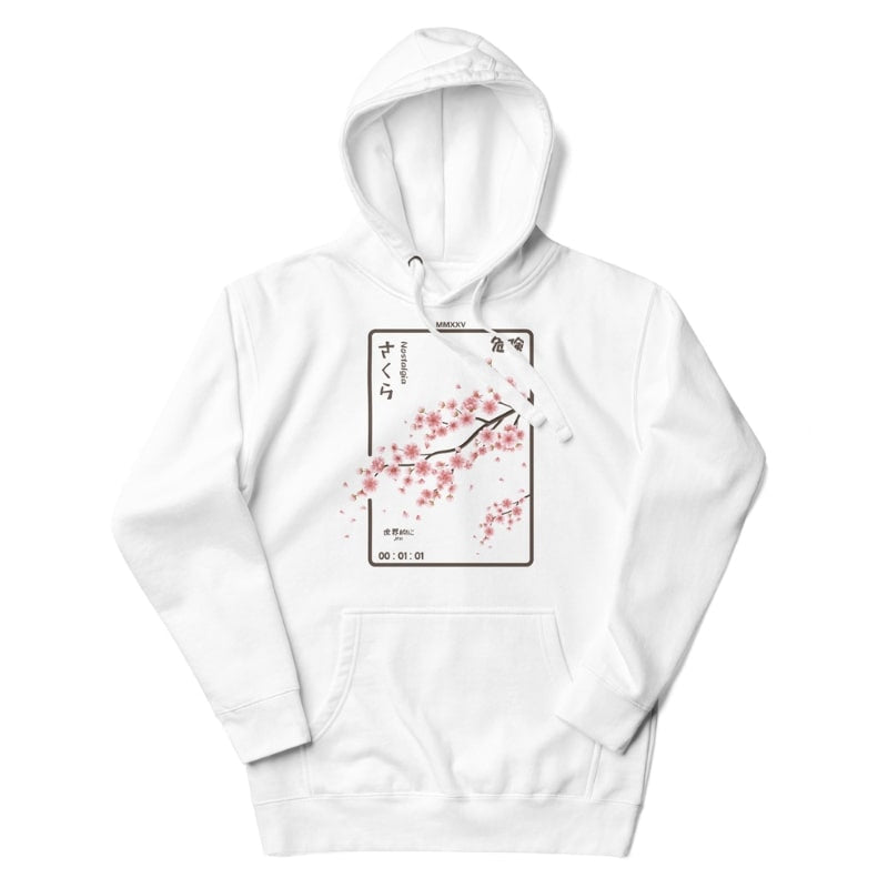 Nostalgisk japansk sweatshirt S / Hvid