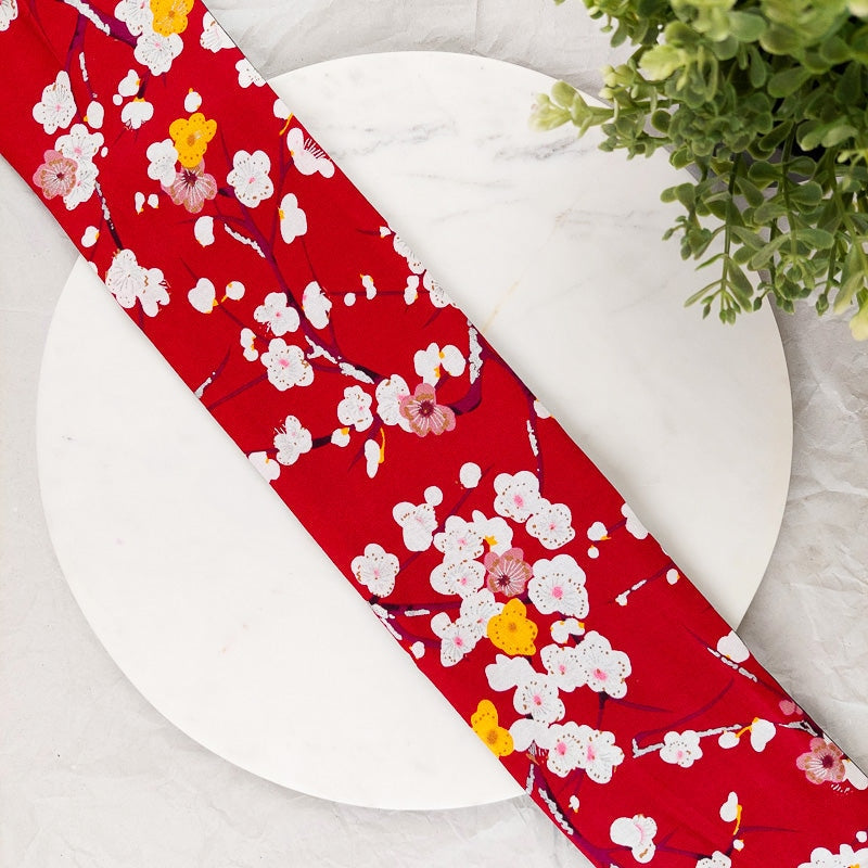 Obi-bælte med blommeblomst