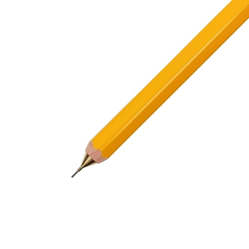 OHTO Mekanisk blyant i træ 0,5 mm Gul