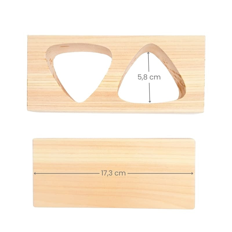 Onigiri Duo Træ Hinoki Form