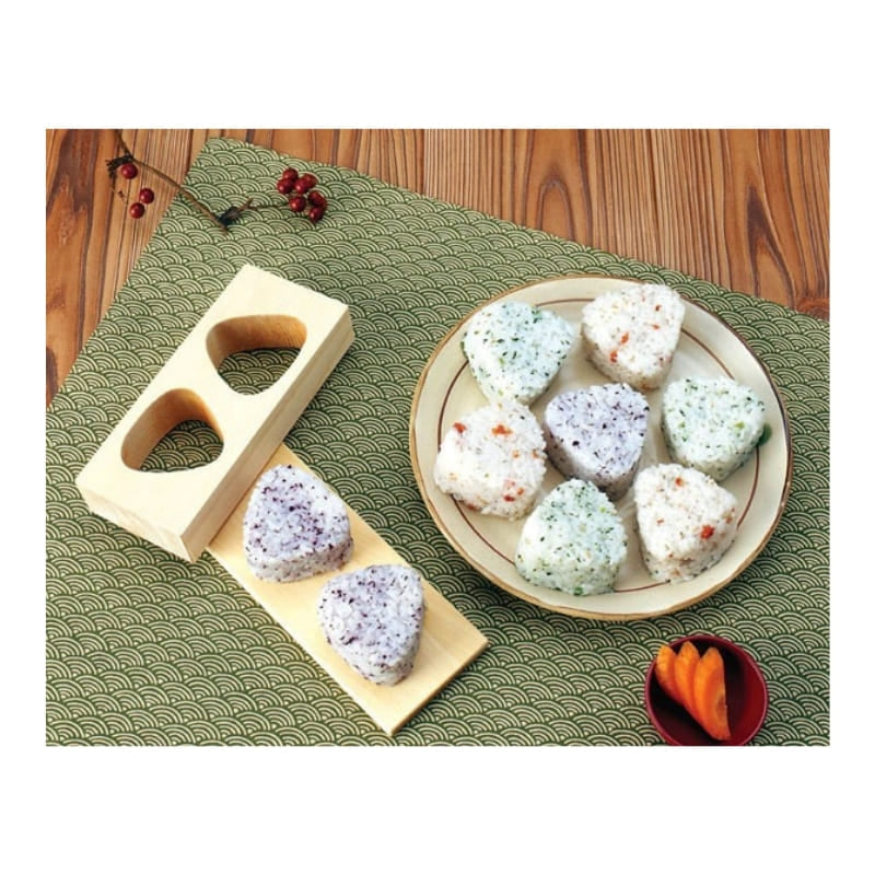 Onigiri Duo Træ Hinoki Form