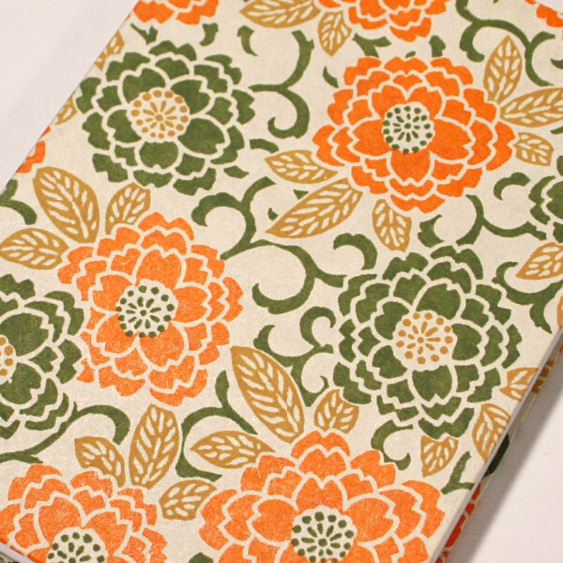 Orange japansk frimærkebog