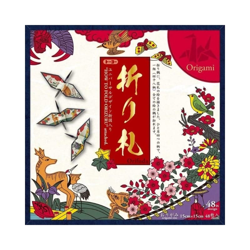 Origami papirfoldning af trane Hanafuda