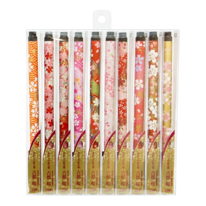 Pakke med 10 Koto Sakura japanske penselpenne