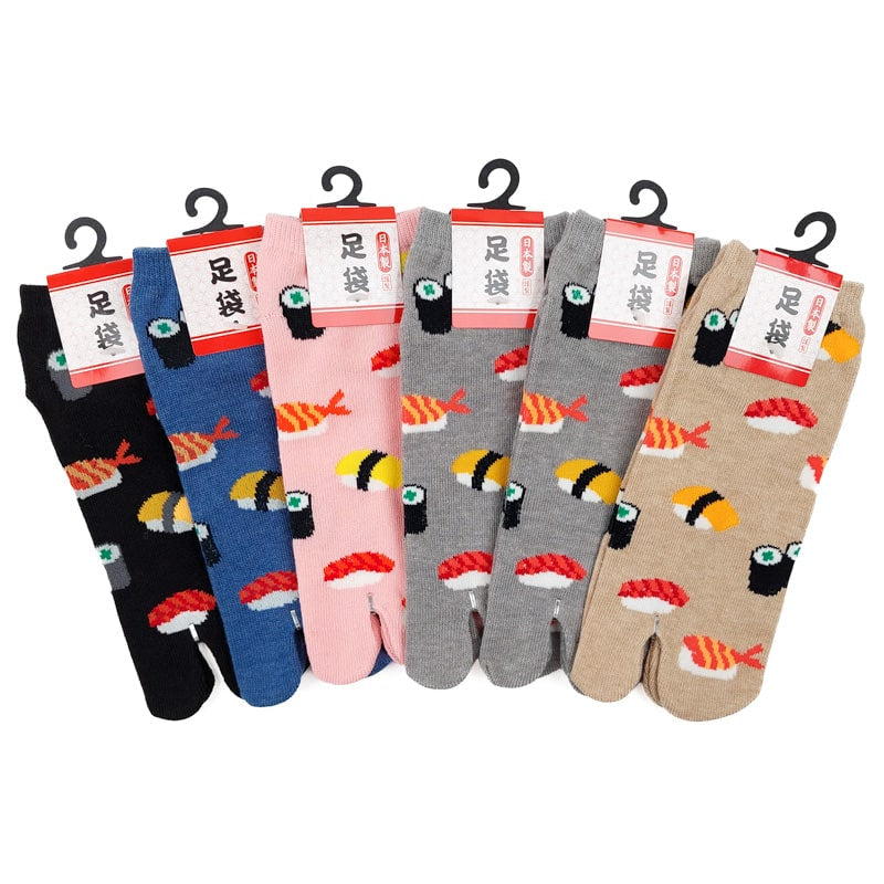 Pakke med Tabi Sushi-sokker - 6 par EU 36-40