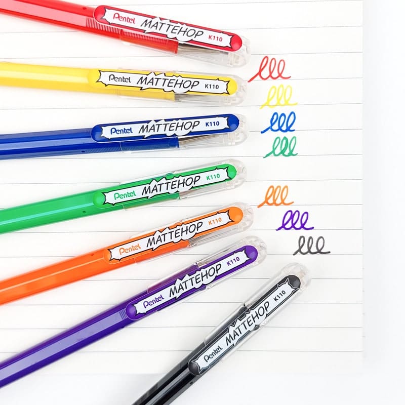 Pentel Mattehop Original Set farvede penne