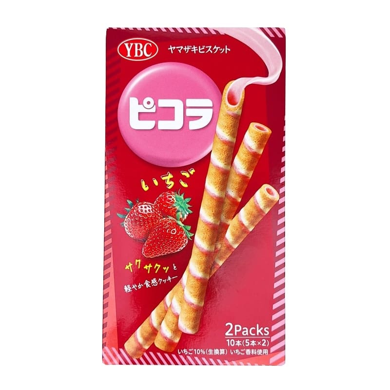 Picola rullet kiks med jordbærsmag