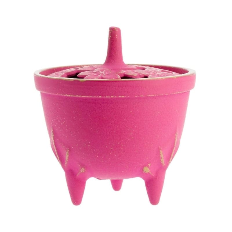 Pink Iwachu røgelsesbrænder i støbejern
