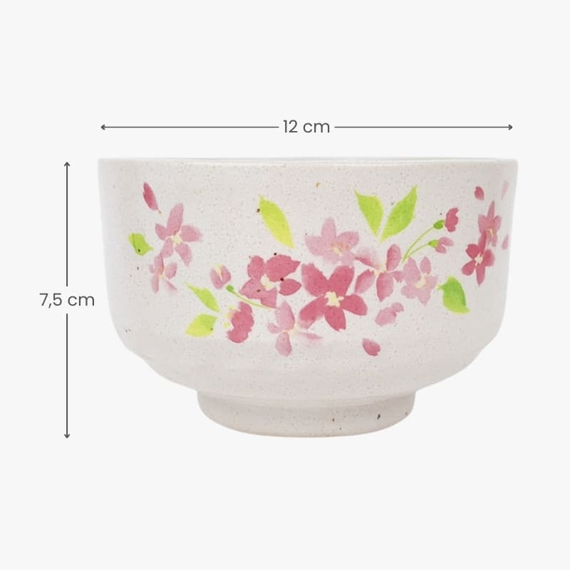 Pink Sakura japansk matcha-skål