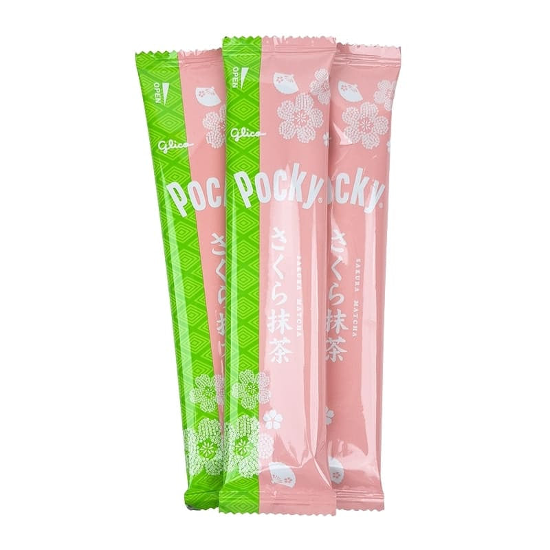 Pocky Biscuit Stick Sakura Matcha