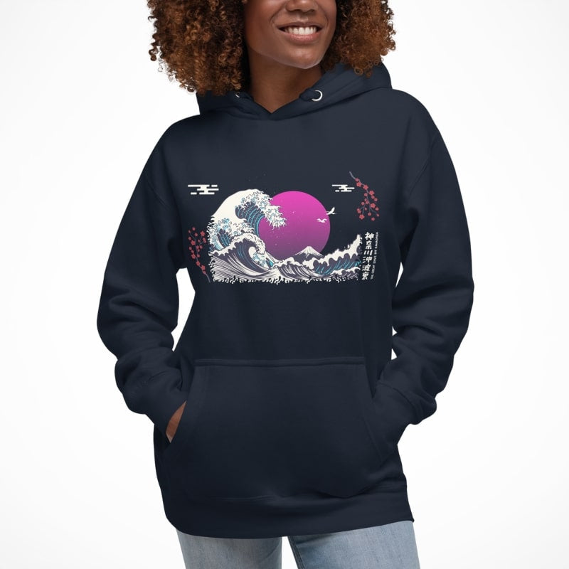 Purple Wave japansk sweatshirt