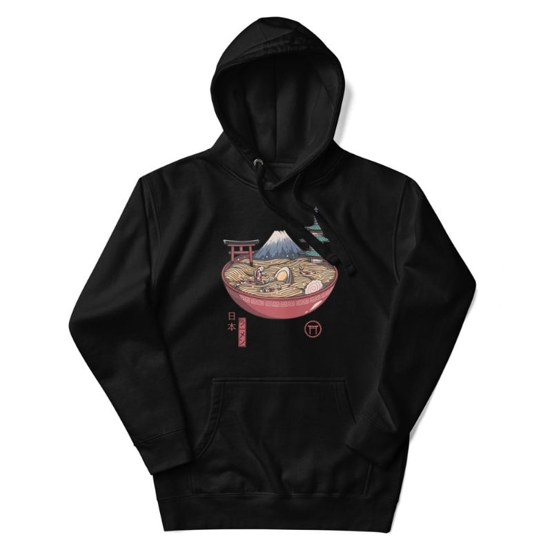 Ramen Life japansk sweatshirt S / Sort