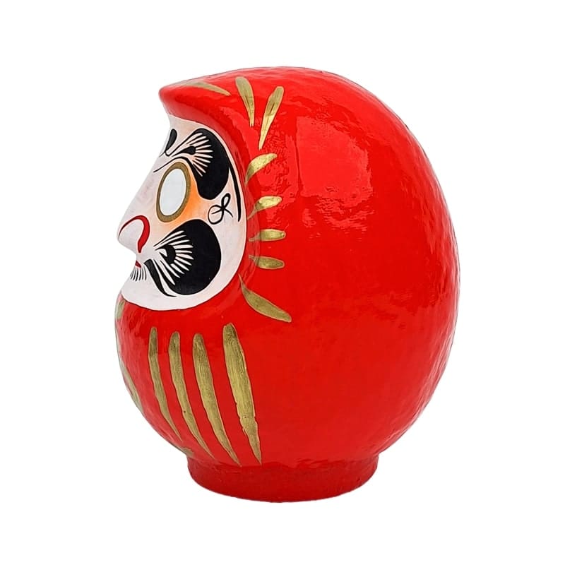 Rød japansk daruma - 9 til 15 cm