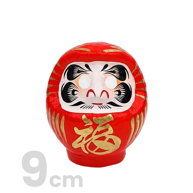 Rød japansk daruma - 9 til 15 cm 9 cm