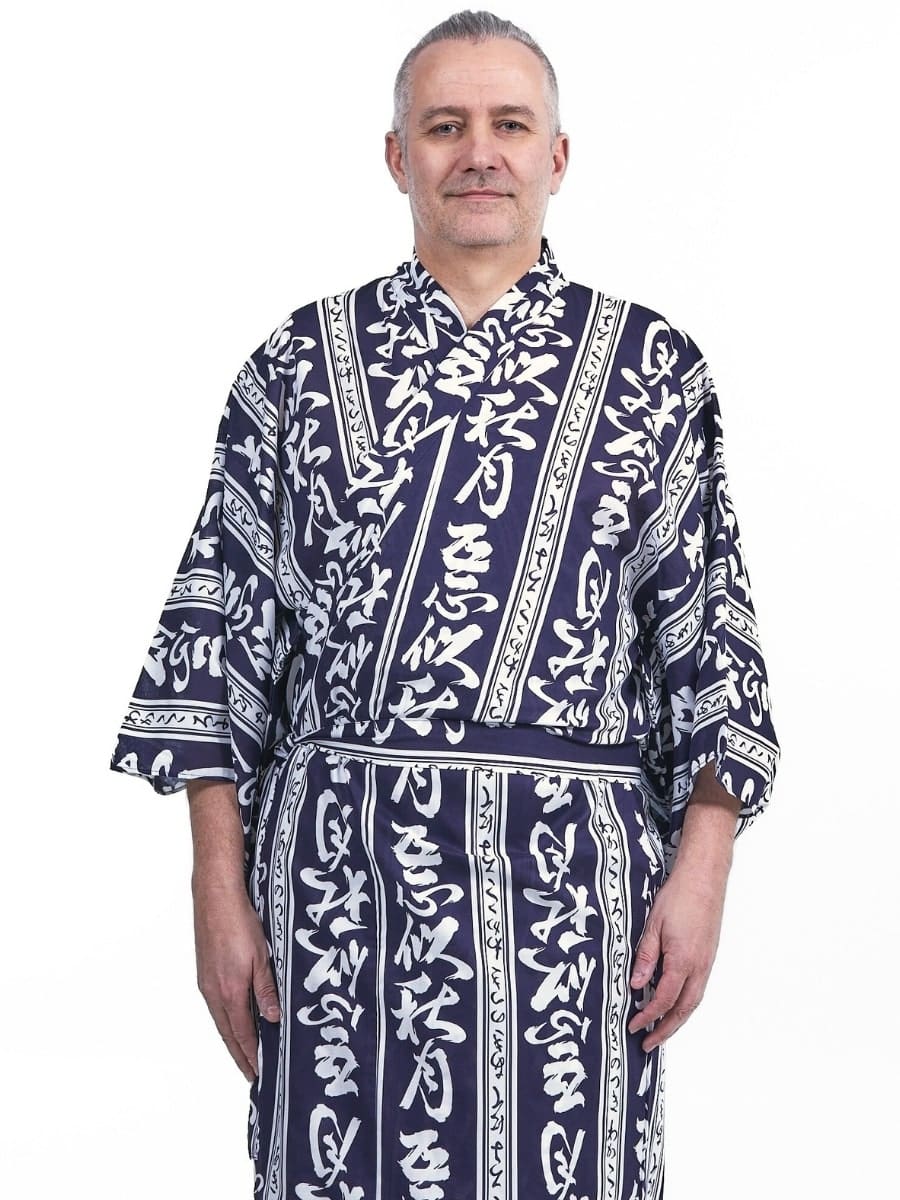 Ryokan Yukata Kimono til mænd