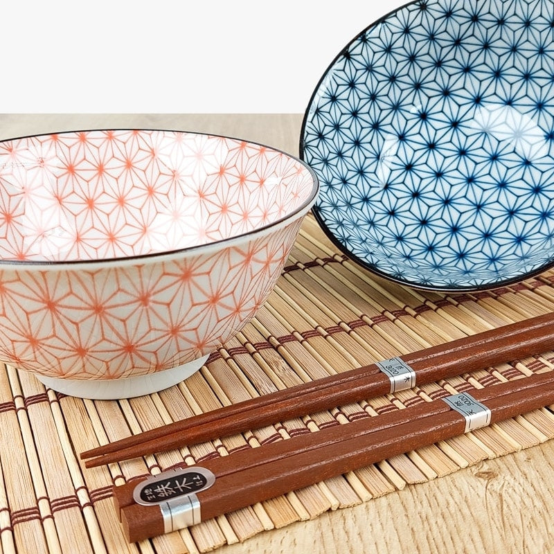 Sæt med 2 japanske Asanoha-skåle