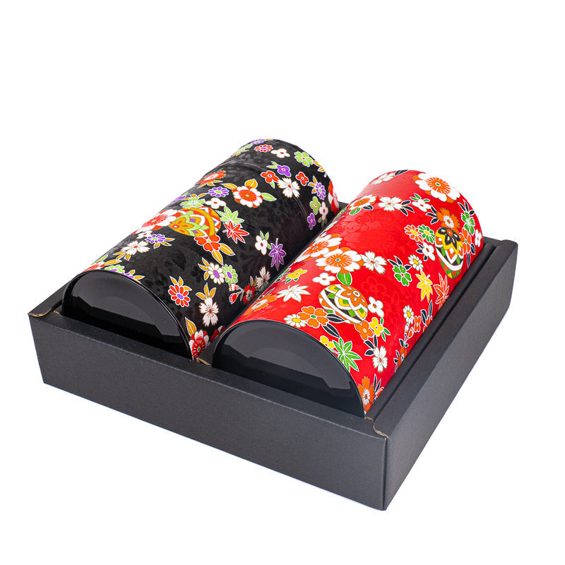 Sæt med 2 Tedåser med Washi-papir