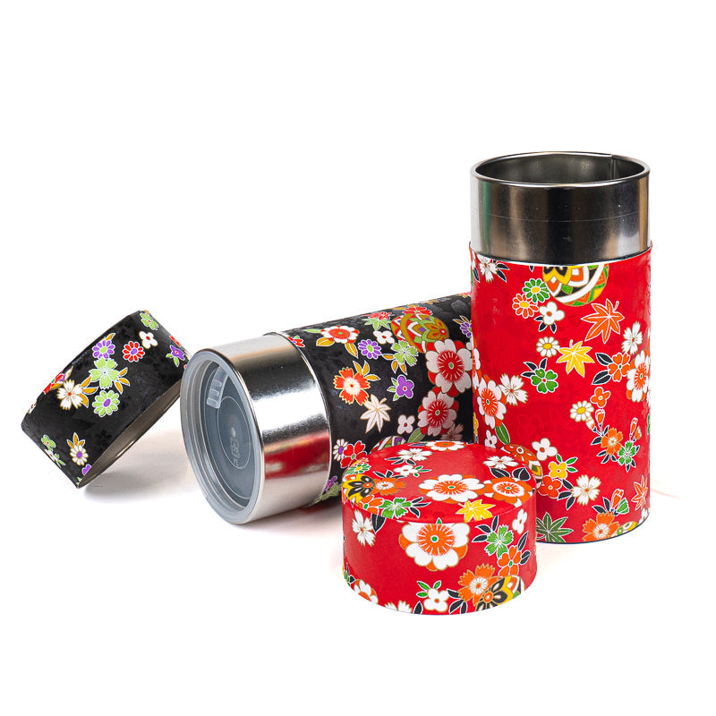 Sæt med 2 Tedåser med Washi-papir