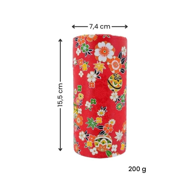 Sæt med 2 Tedåser med Washi-papir