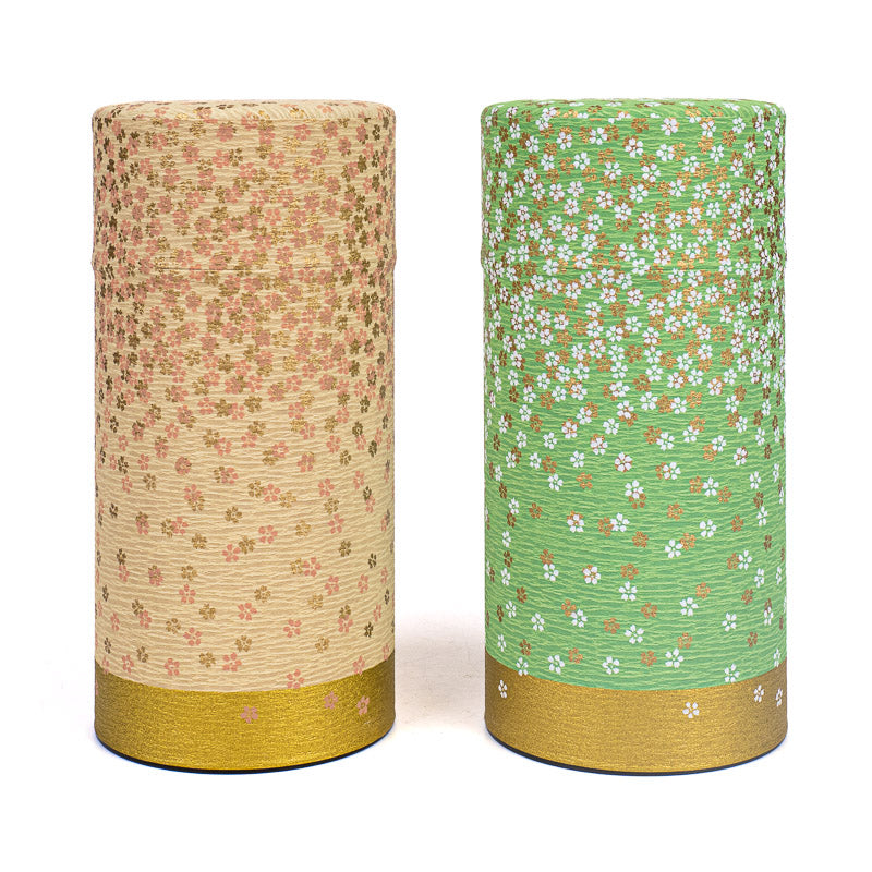 Sæt med 2 Tedåser med Washi-papir - Hanazono